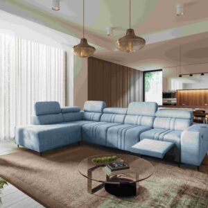 Narożnik Verona XI Mix z funkcją spania oraz funkcją relax manualna tkanina Vena 6