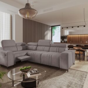 Narożnik Verona II Mix z funkcją spania oraz funkcją relax manualna tkanina Vena 8
