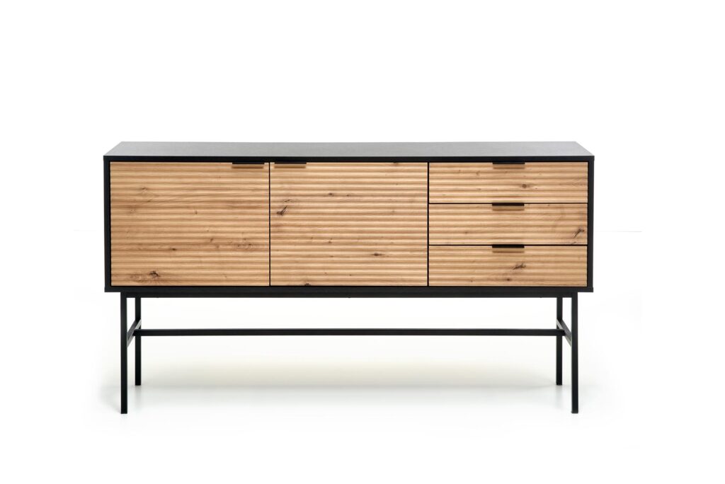 MURANO KM-1 komoda dąb artisan/czarny