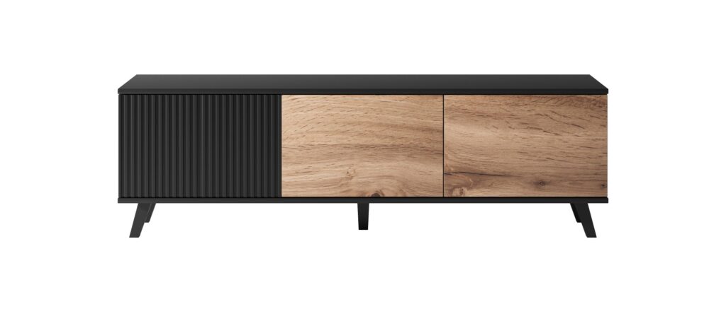 RANDOM RTV-1 stolik RTV 150 cm dąb wotan/czarny