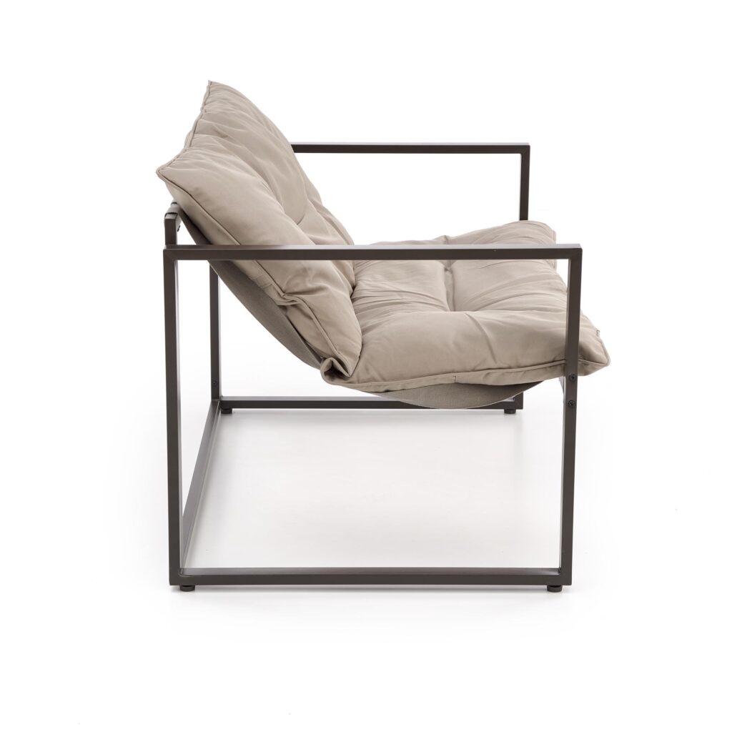 SHARK zestaw ogrodowy ( sofa + fotel 2x + ława ), ciemny brąz / cappuccino