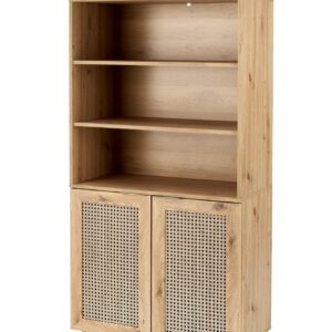 BORNEO REG-1 regał dąb artisan/czarny