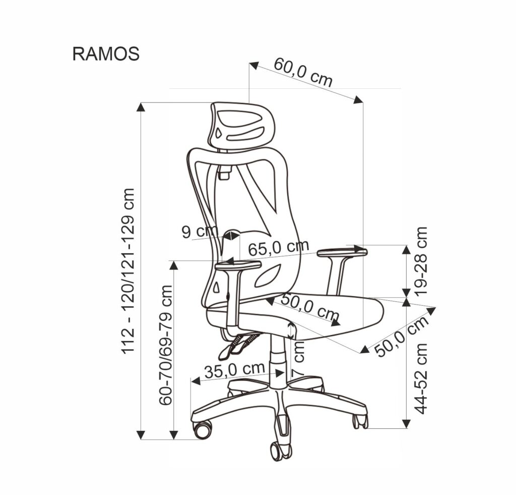 RAMOS fotel gabinetowy czarny