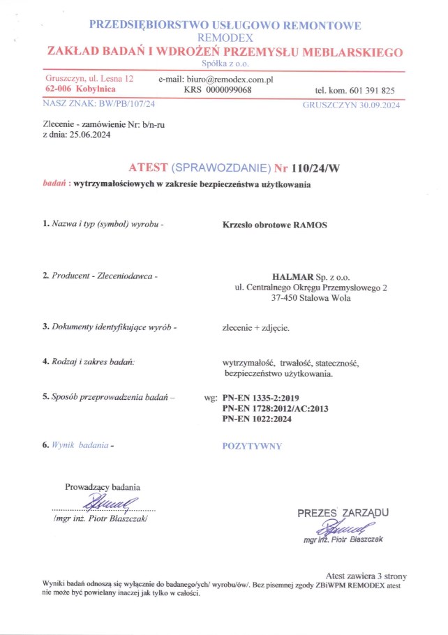 RAMOS fotel gabinetowy czarny