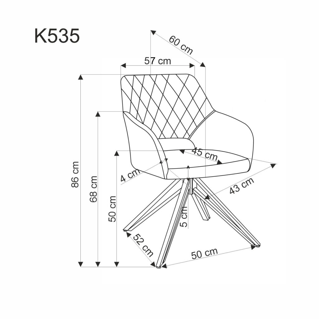 K535 krzesło beżowy