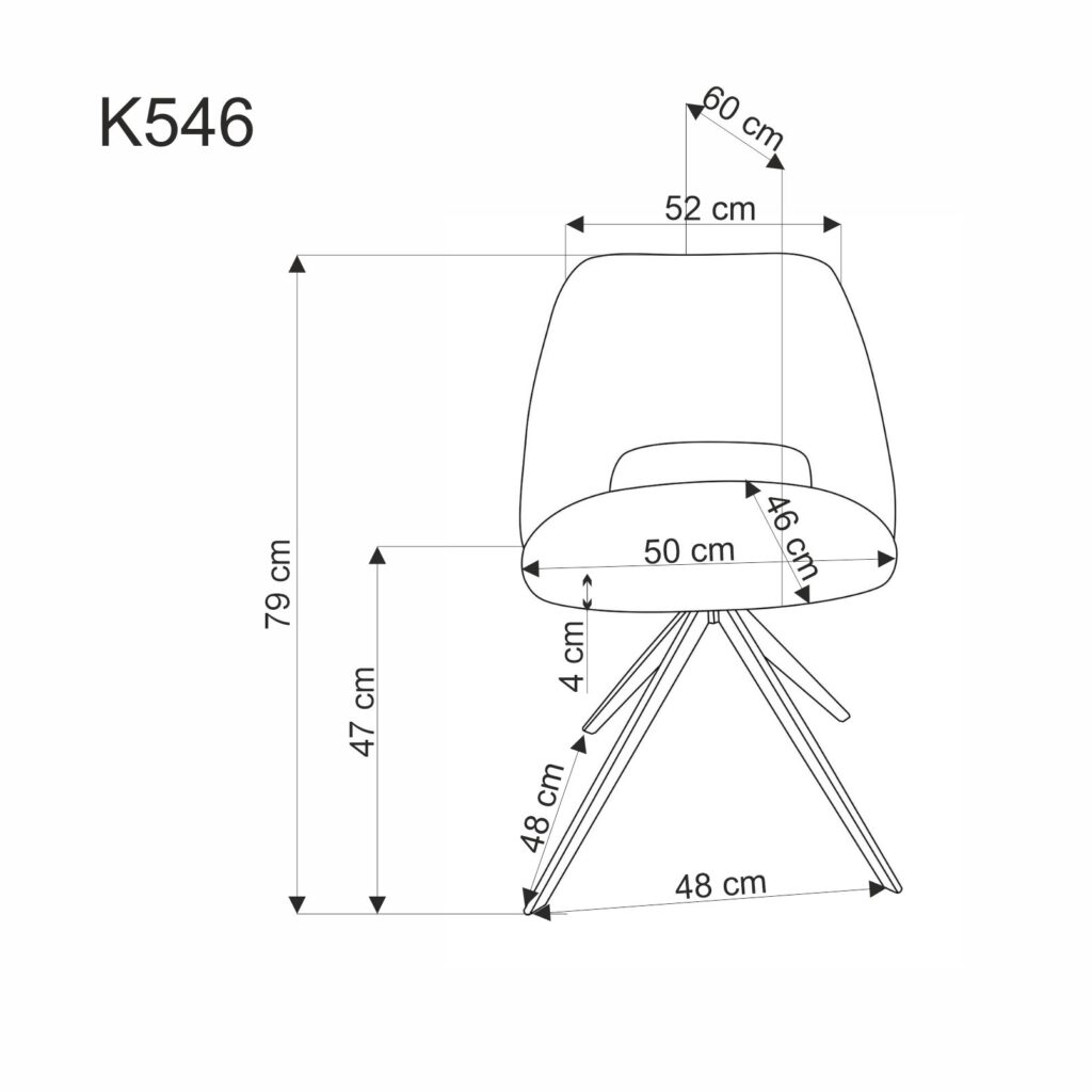 K546 krzesło musztardowy