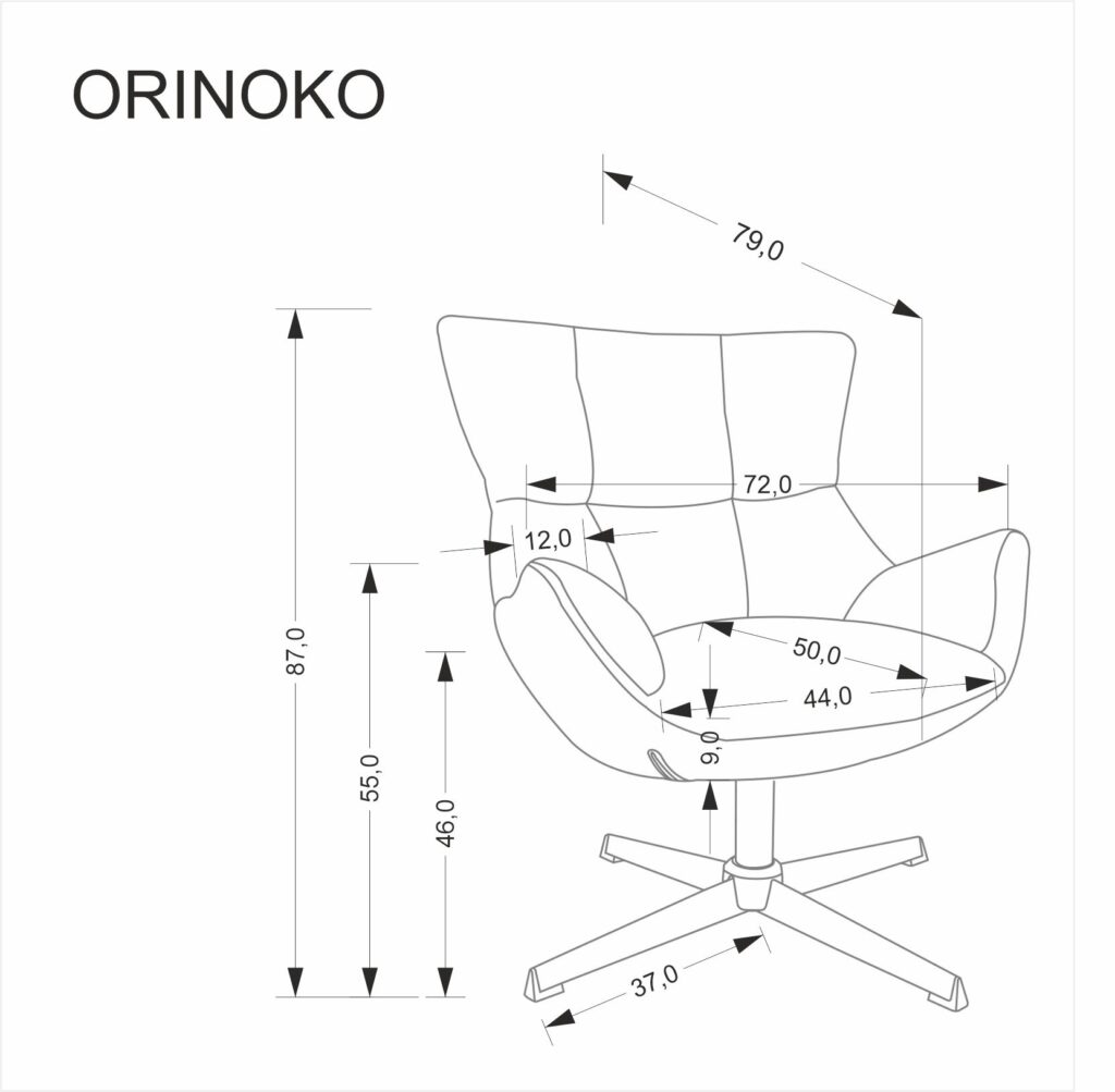ORINOKO fotel wypoczynkowy beżowy