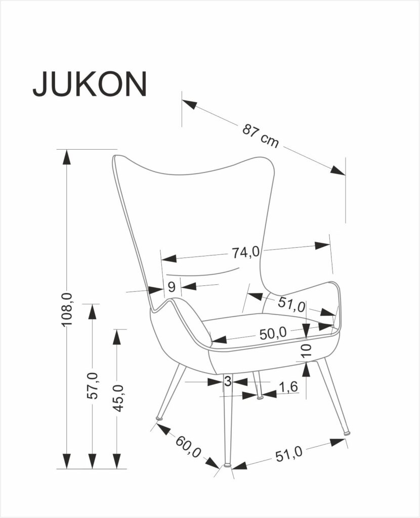 JUKON fotel wypoczynkowy kremowy