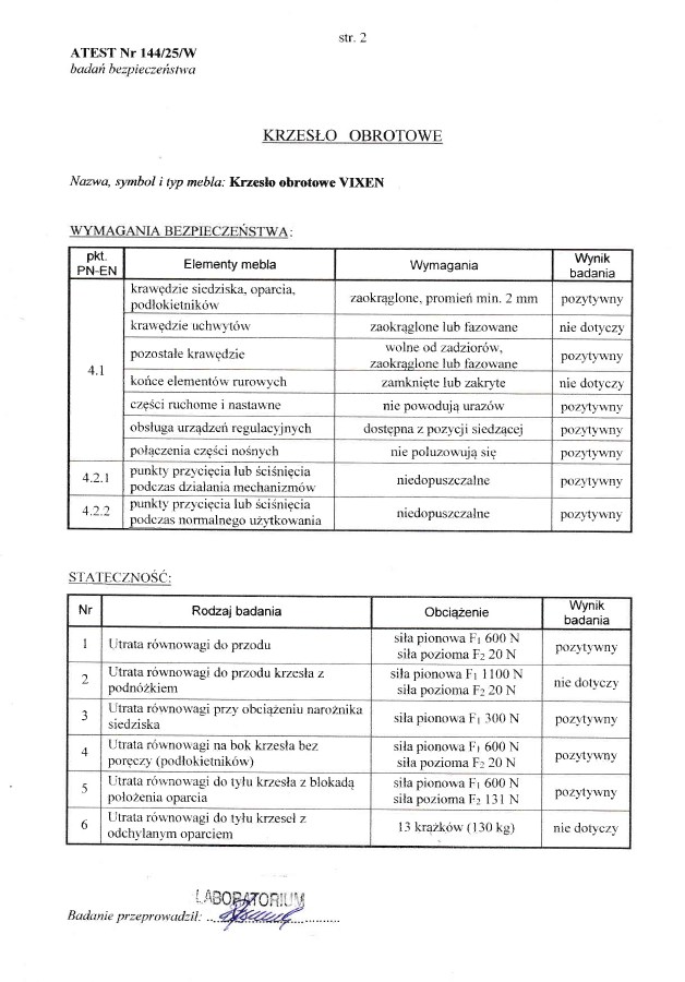VIXEN fotel gabinetowy czarny