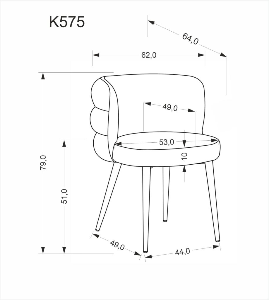 K575 krzesło popielaty