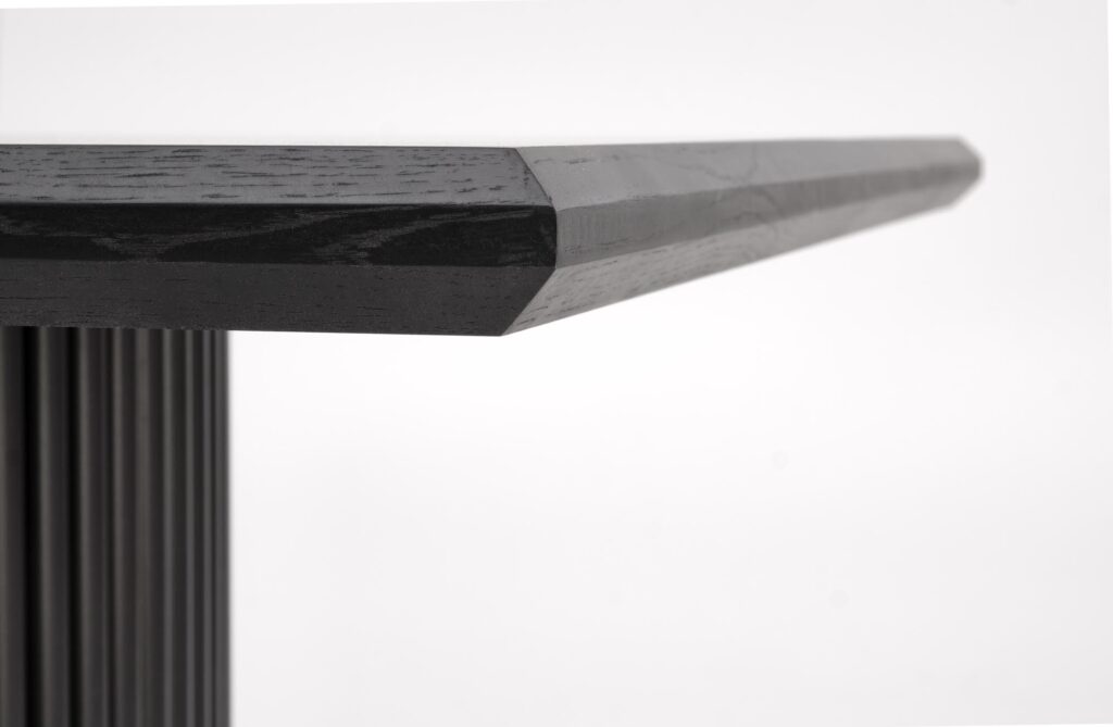 BOLERO stół rozkładany 160-250x90x78 cm dąb naturalny/czarny