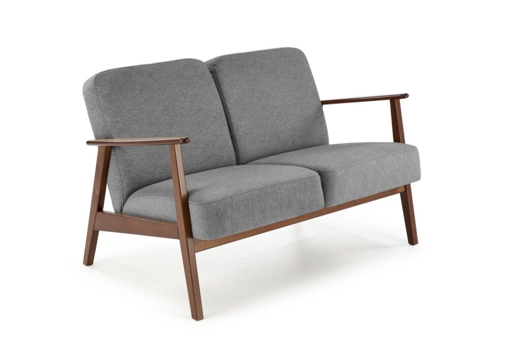 MILANO 2S sofa - popielaty tap. Castel 93