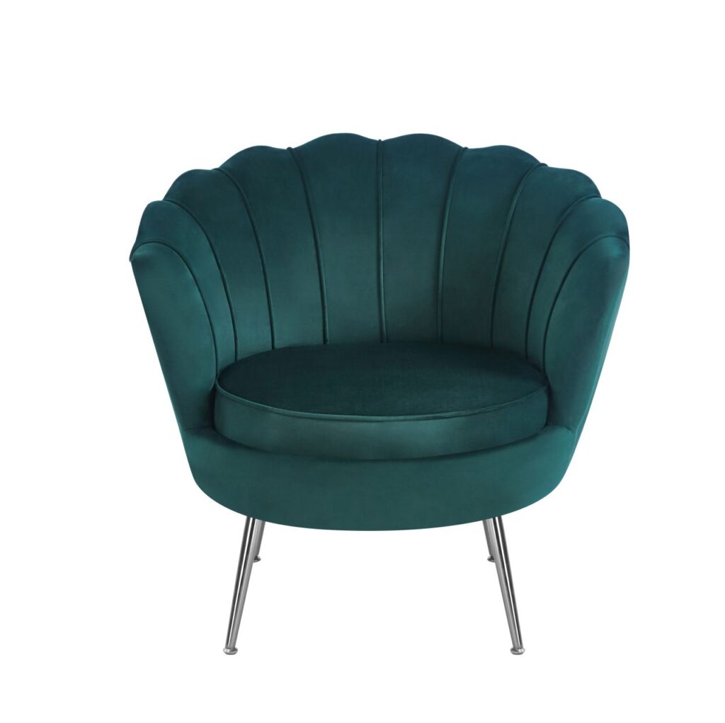 Fotel velvet (S) - Riviera 38 zielony