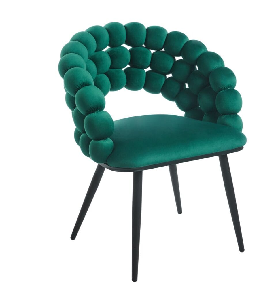 Krzesło velvet (zielone)