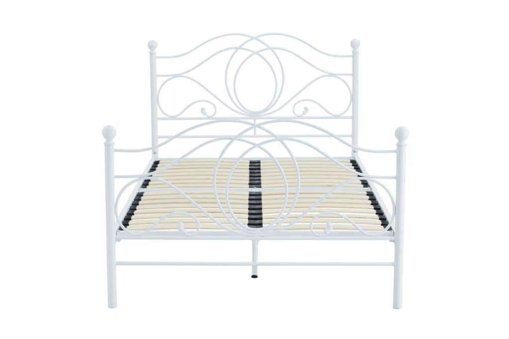 Łóżko metalowe 120x200 (białe)