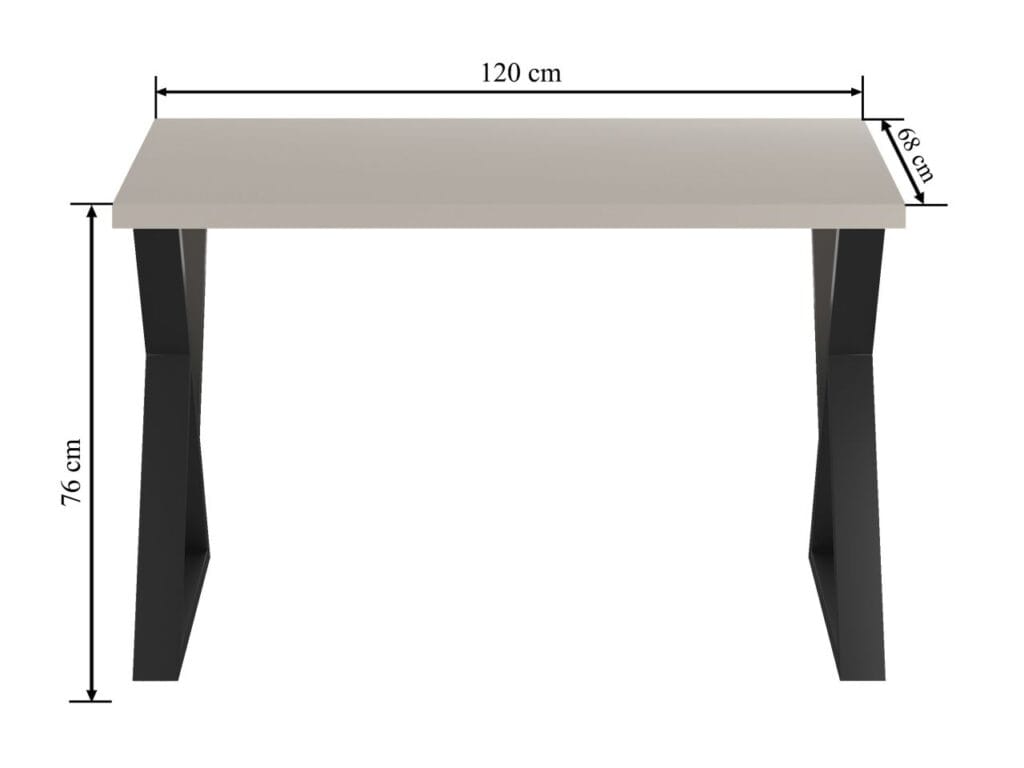 Stół (kaszmir + nogi X60) 68x120