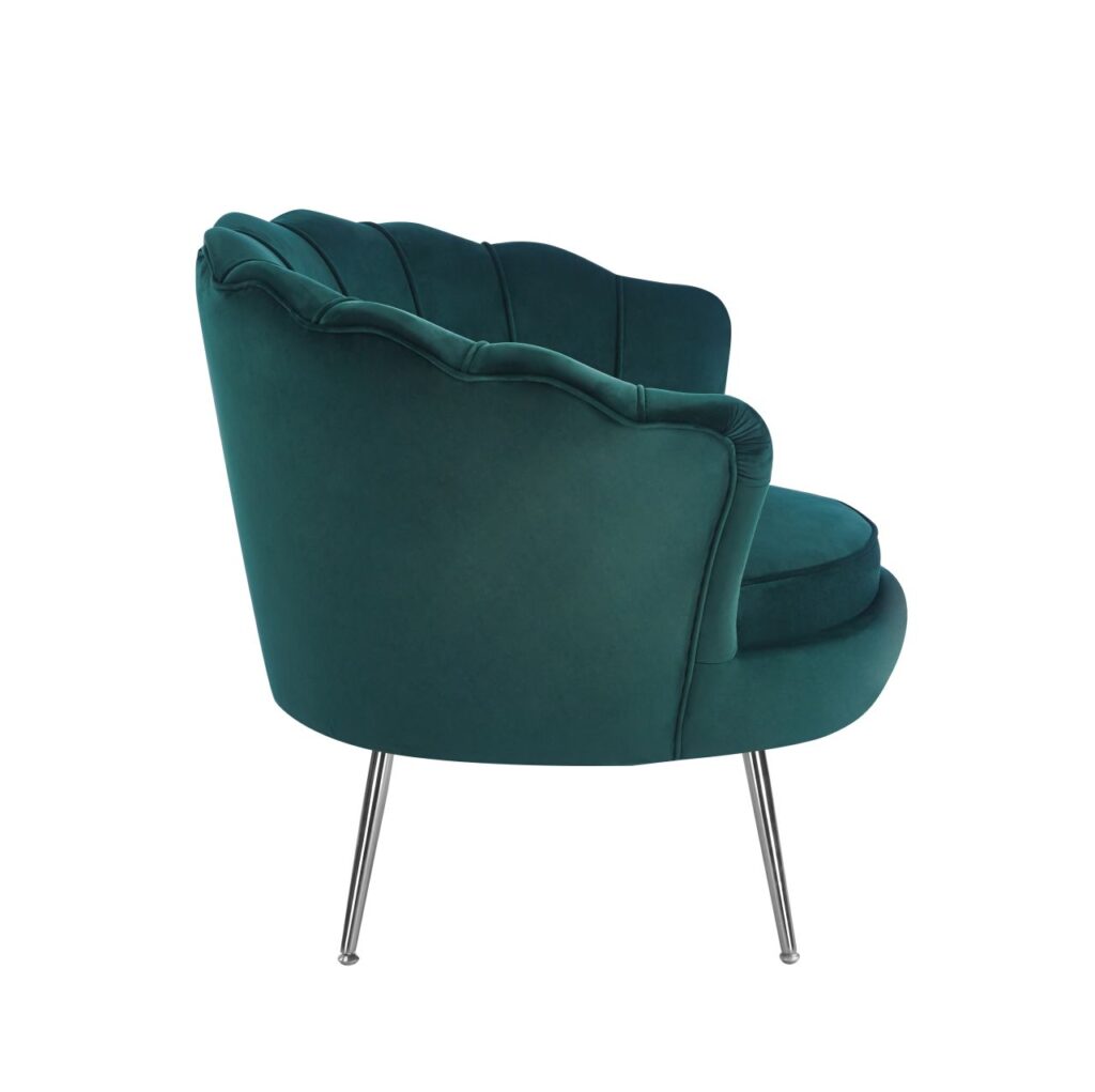 Fotel velvet (S) - Riviera 38 zielony