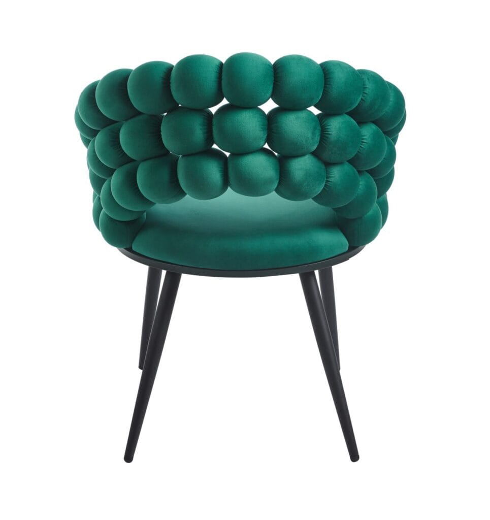Krzesło velvet (zielone)