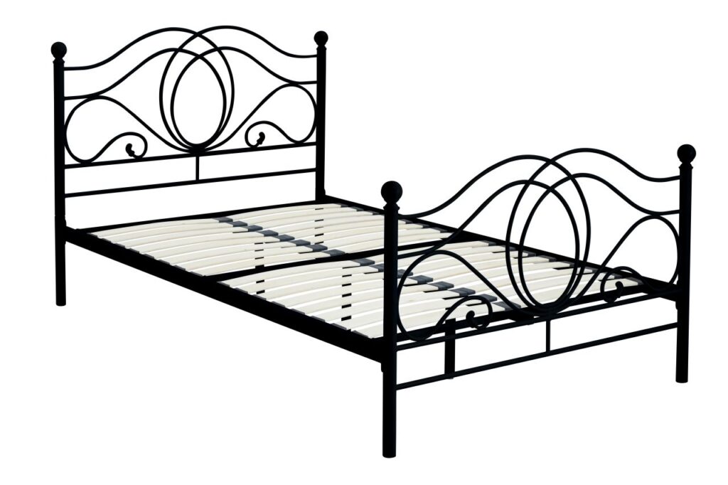Łóżko metalowe 120x200 (czarne)