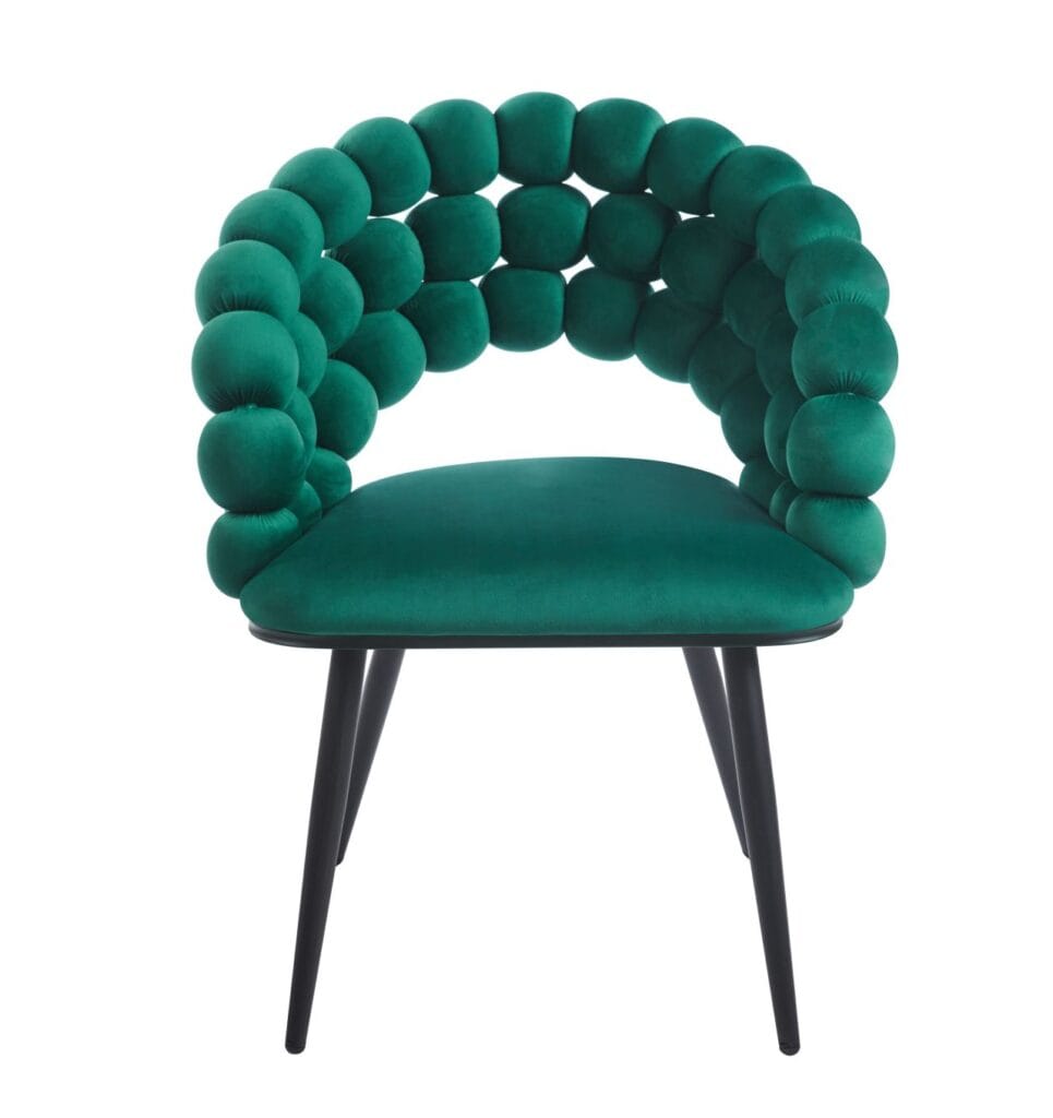 Krzesło velvet (zielone)