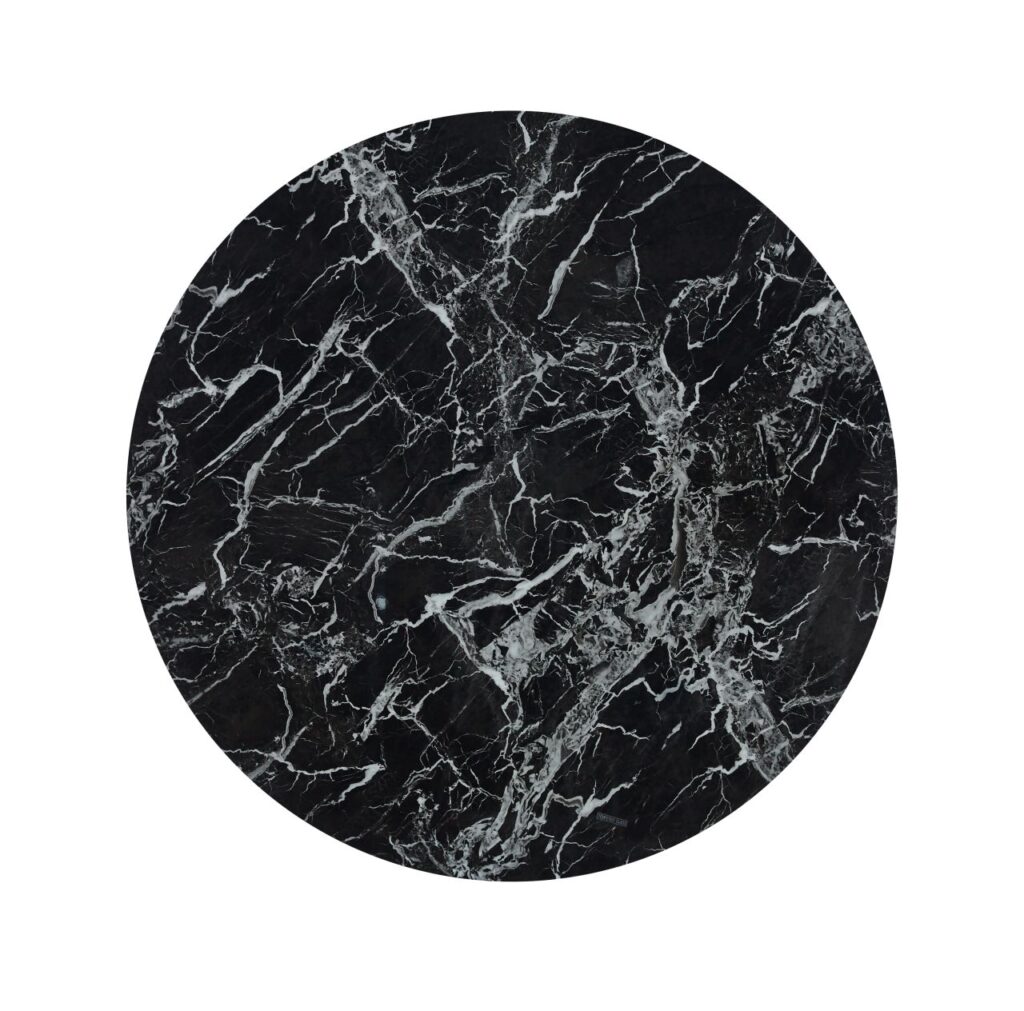 Stół (czarny marmur/złoty) 100x100