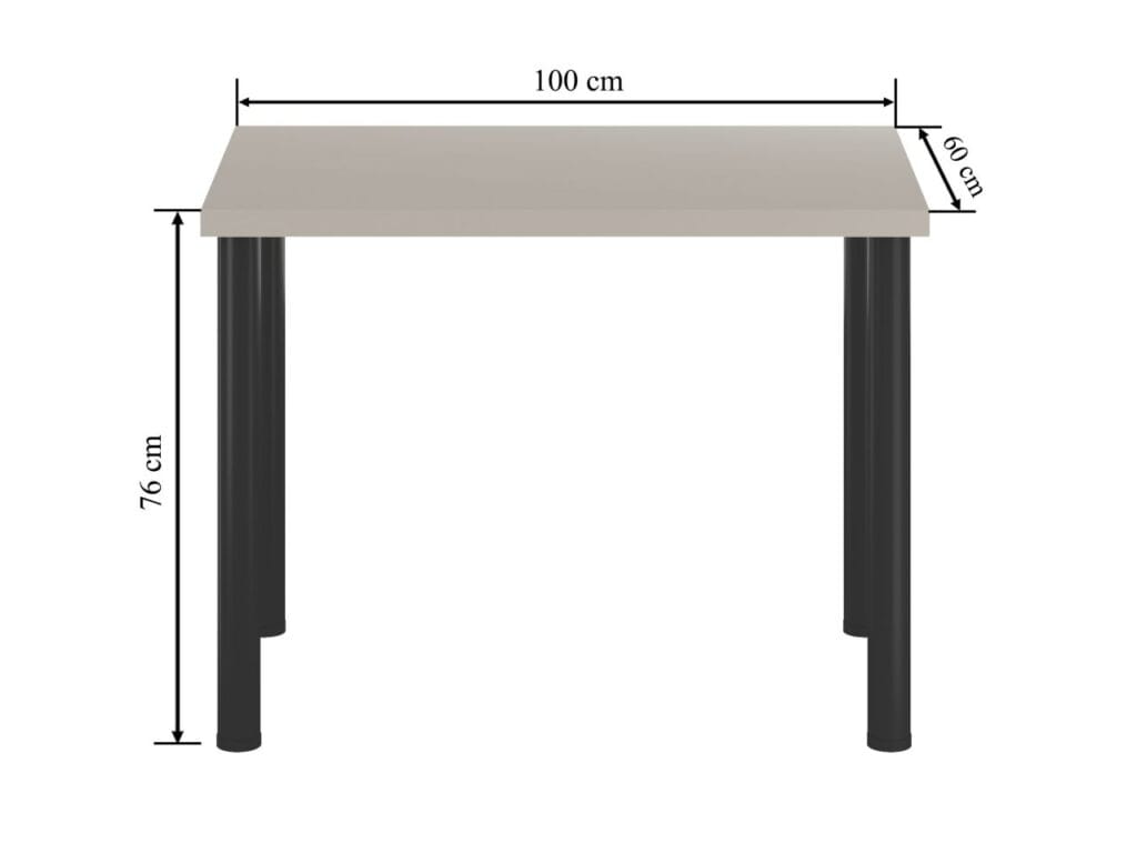 Stół (kaszmir + nogi I czarne) 60x100