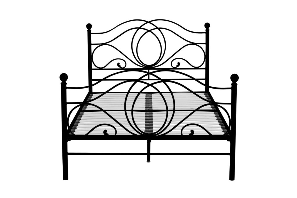 Łóżko metalowe 120x200 (czarne)