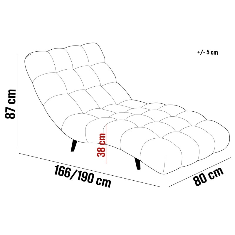 Fotel Szezlong 80 GATIO 1 osobowy
