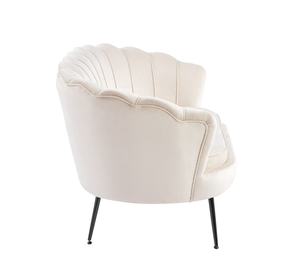 Sofa velvet (B) - Riviera 06 beżowa