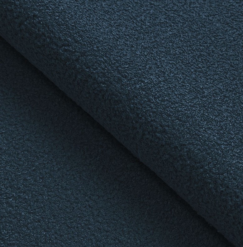 Narożnik COCO Prawostronny z funkcją spania poduszkami i pojemnikiem NowOrNever 79 Niebieski