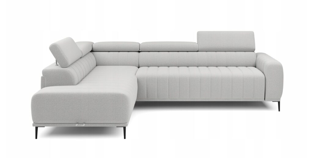 Narożnik GANDI 160 Lewostronny Materac system włoski Salvador 13 Popielaty