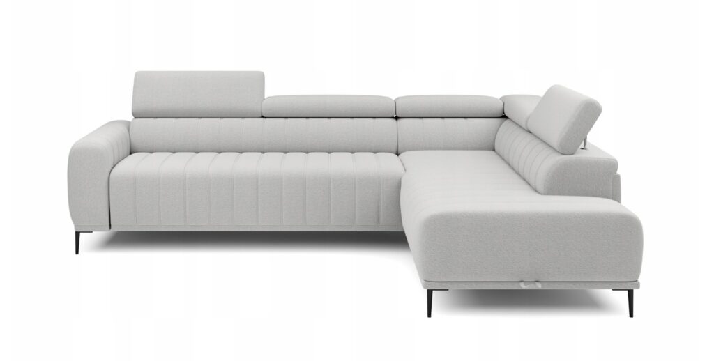 Narożnik GANDI 160 Prawostronny Materac system włoski Salvador 13 Popielaty