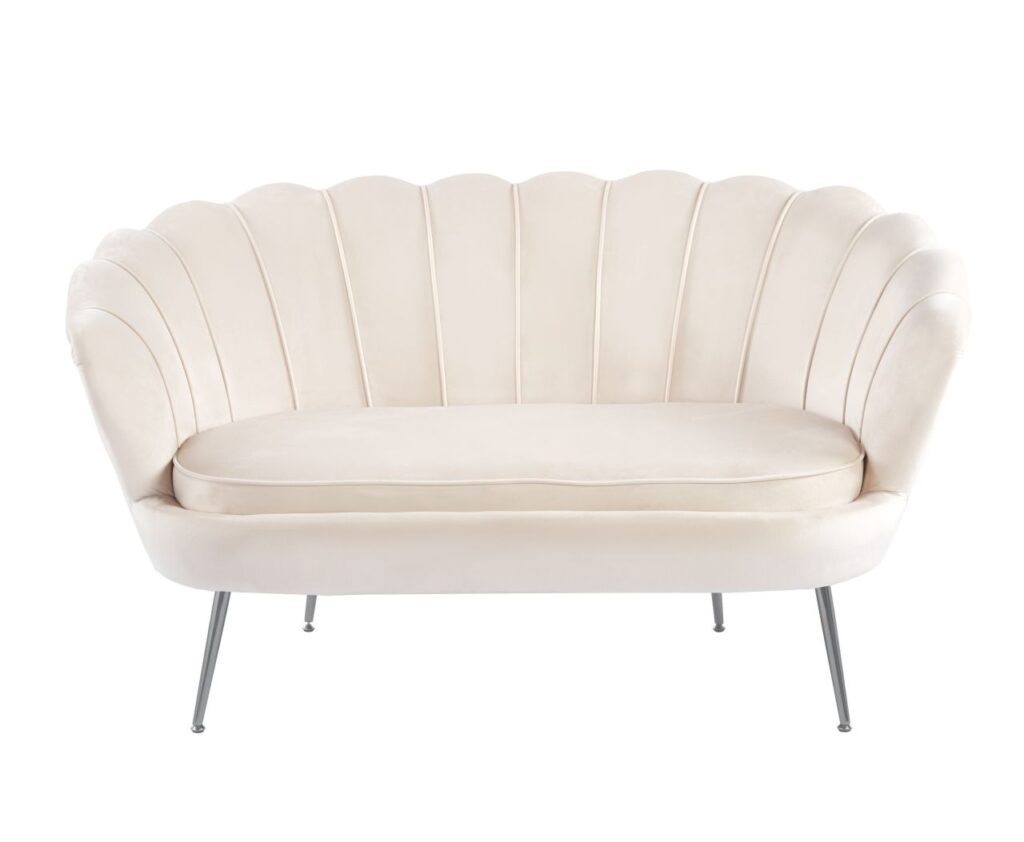 Sofa velvet (G) - Riviera 06 beżowa