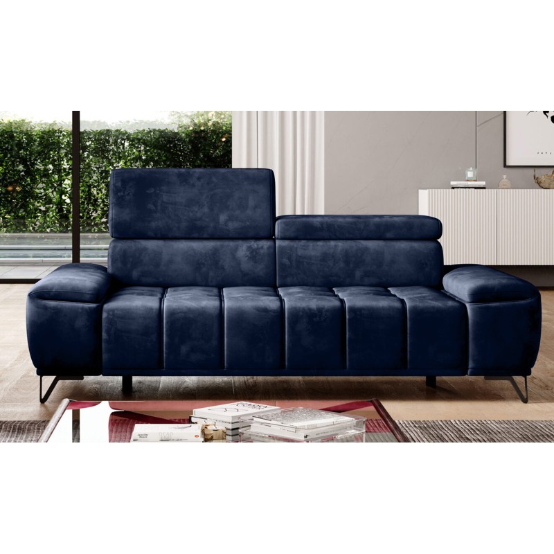 Sofa 3 osobowa PALLADIO z elektrycznym systemem rozkładania siedziska regulowane zagłówki MONOLITH 79