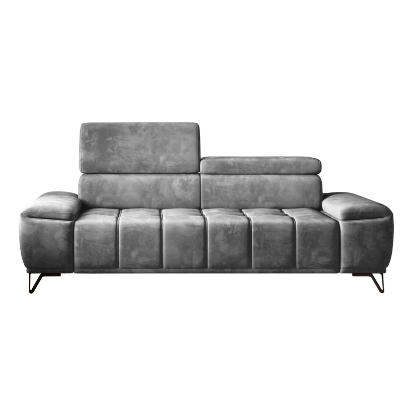 Sofa 3 osobowa PALLADIO z elektrycznym systemem rozkładania siedziska regulowane zagłówki MONOLITH 85