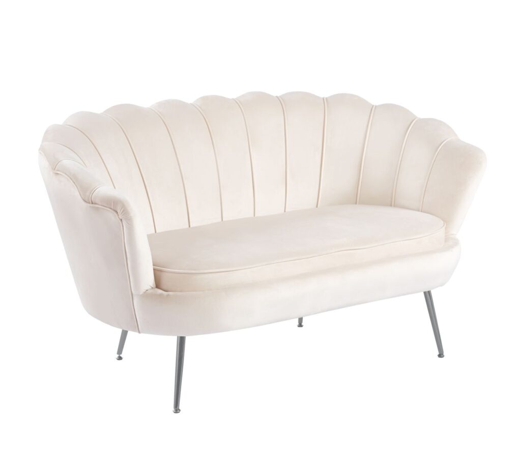 Sofa velvet (G) - Riviera 06 beżowa