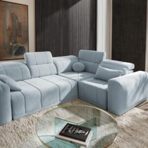 Narożnik Luxor II z funkcją spania tkanina Wind 73
