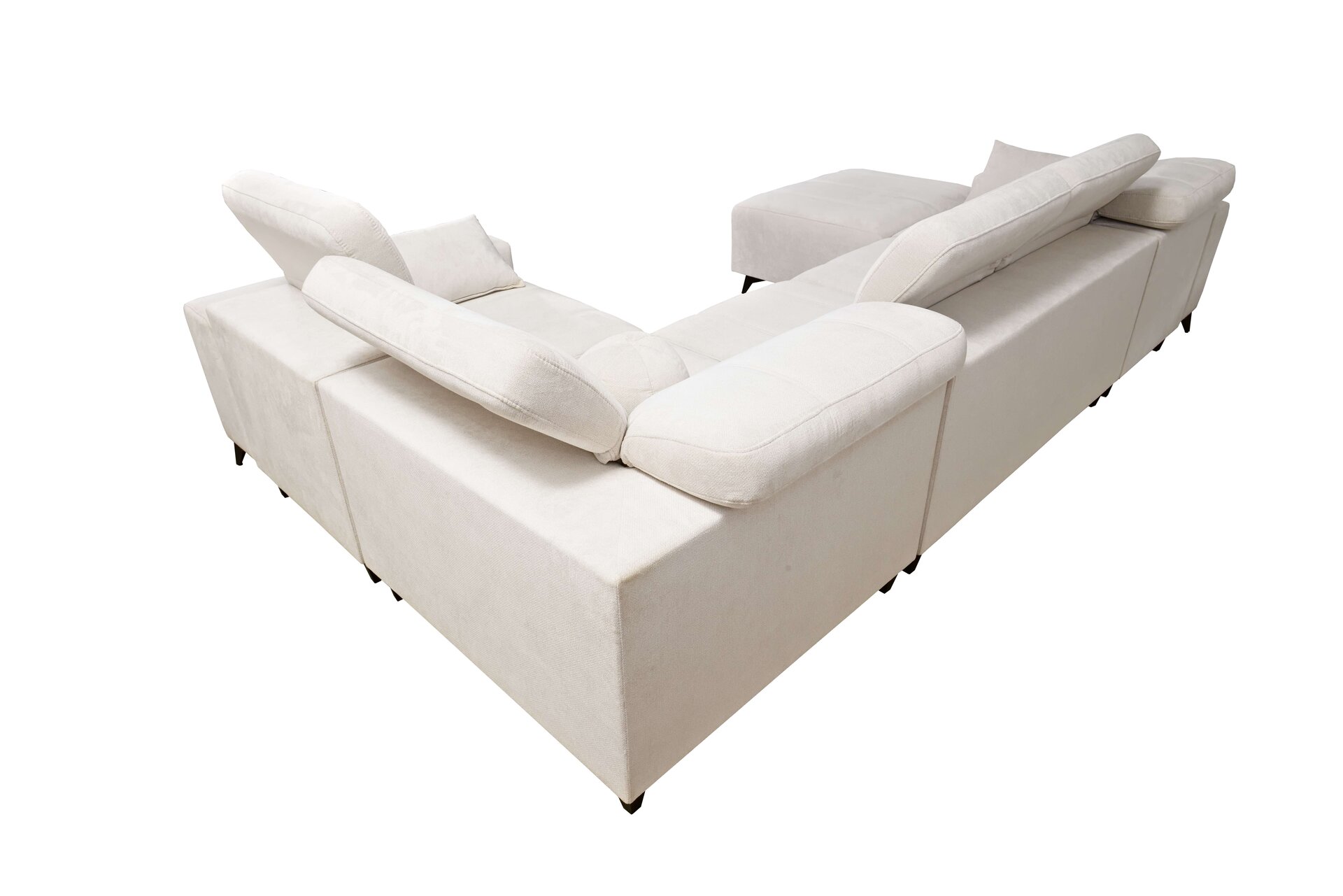 Narożnik w kształcie U ballagio IV mix z funkcją spania oraz funkcją relax tkanina Spring 1116