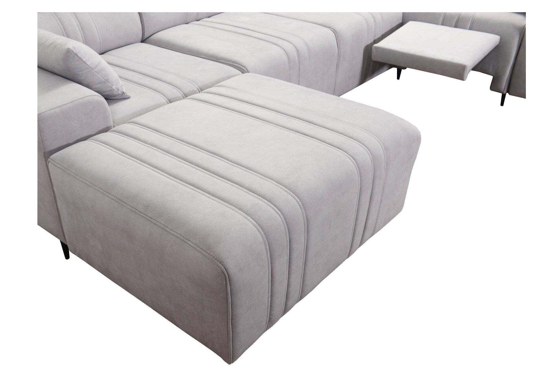 Narożnik w kształcie U Verona X Mix z funkcją spania oraz funkcją relax manualna tkanina Vena 14