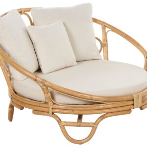 Łóżko ogrodowe ROSSANO Rattan Naturalny