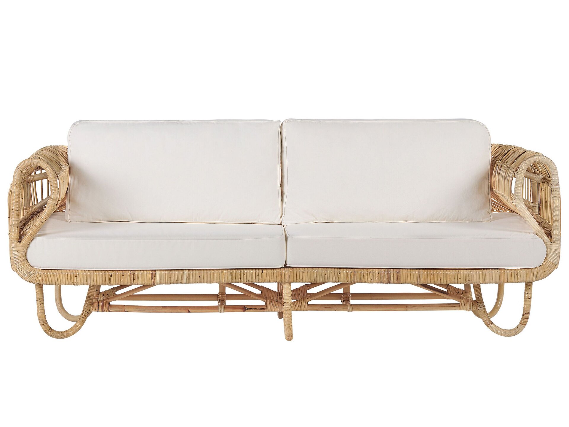 Sofa 2-osobowa rattanowa naturalna DOLCEDO
