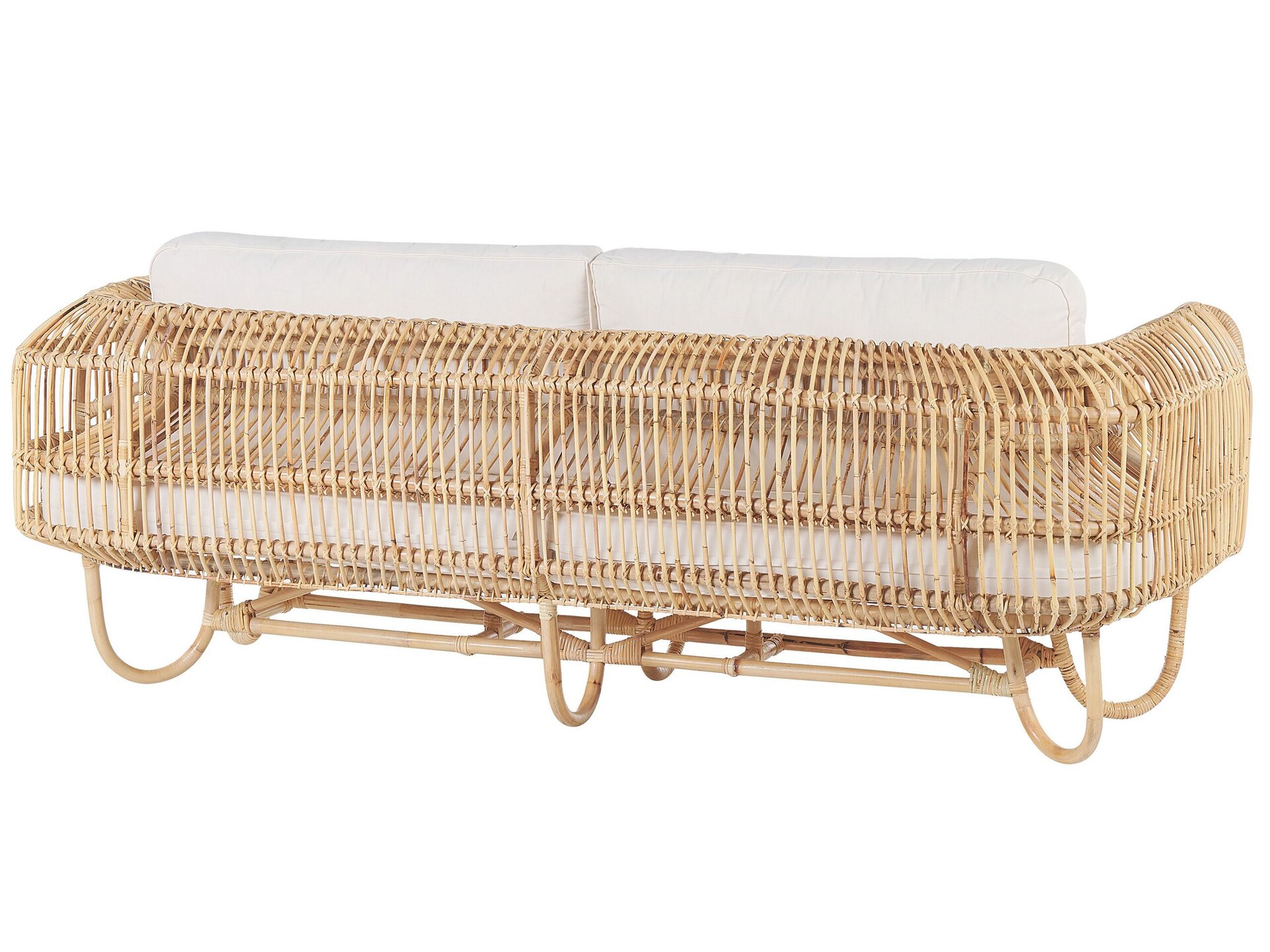 Sofa 2-osobowa rattanowa naturalna DOLCEDO