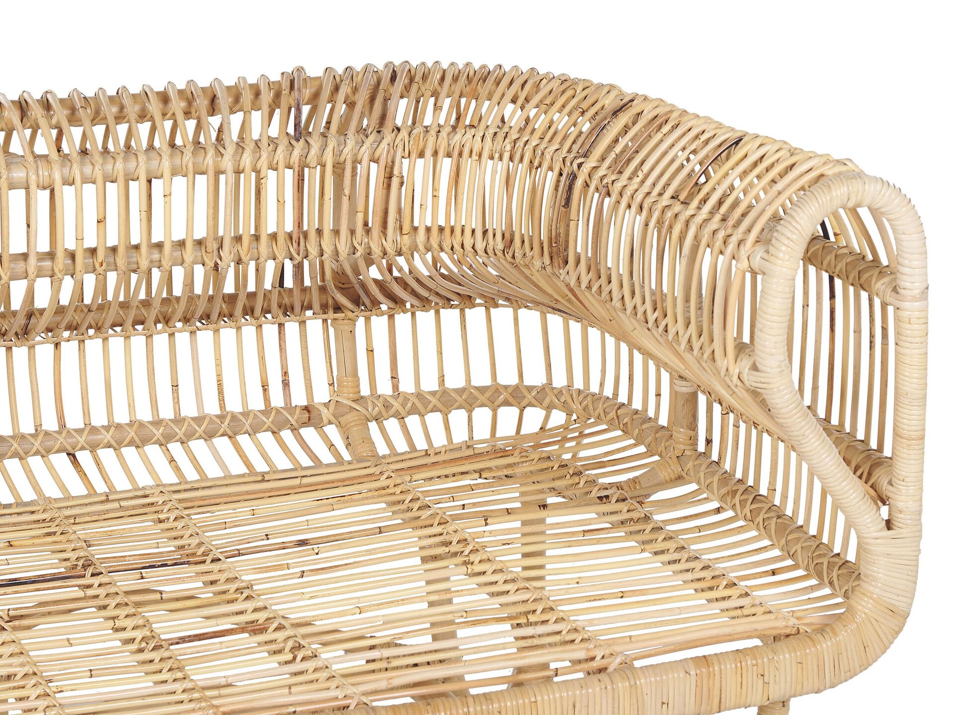 Sofa 2-osobowa rattanowa naturalna DOLCEDO